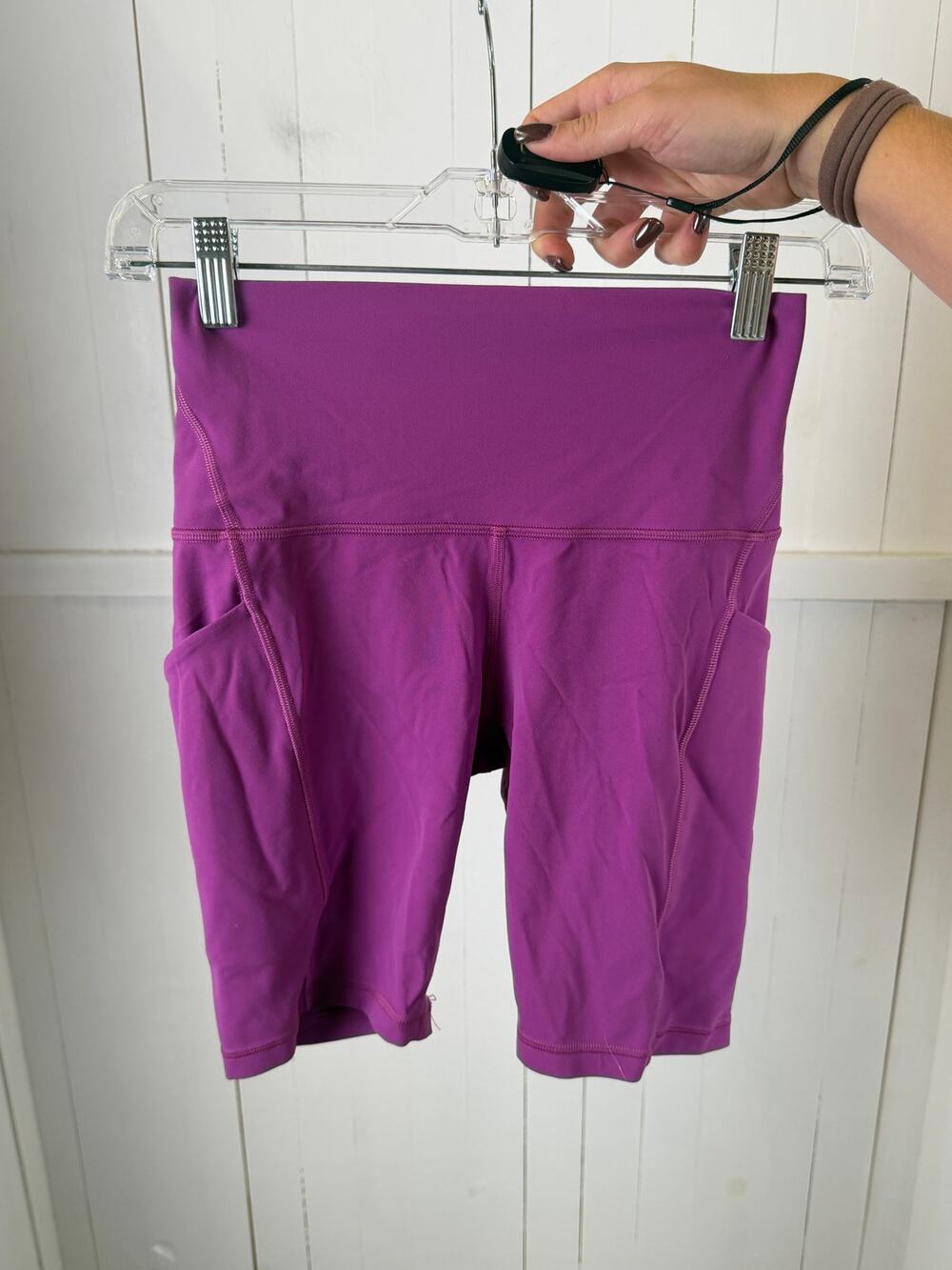 Lululemon Purple Biker Shorts Size 6 Women’s Nylon
